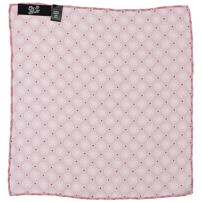 Dusty Blush Floral Motif Pocket Square Image 3