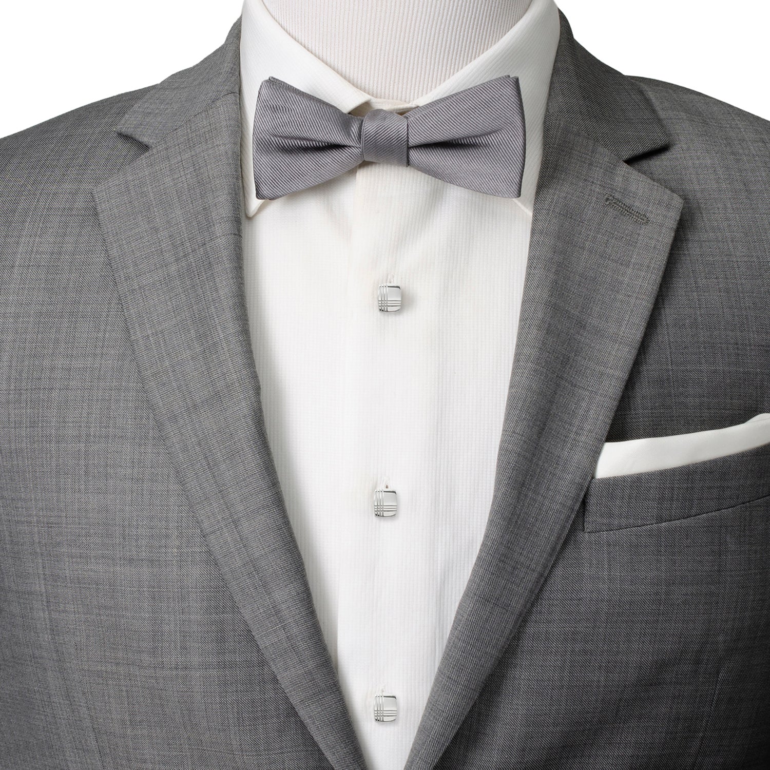 Stainless Steel Tartan Plaid Stud Set Image 2