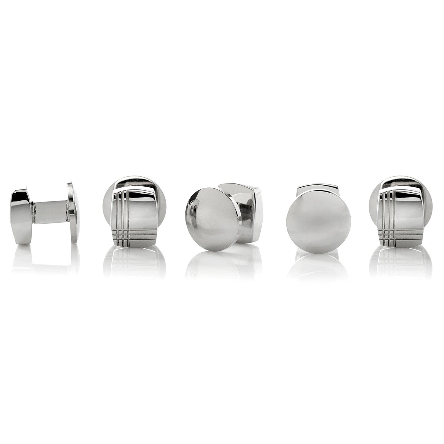 Stainless Steel Tartan Plaid Studs Image 3