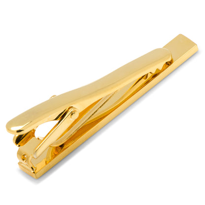 Gold Pinstripe Tie Clip Image 3