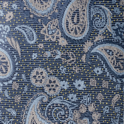 Blue & Gray Paisley Men's Tie Image 4