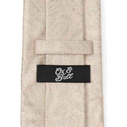 Champagne Paisley Men's Tie Image 5