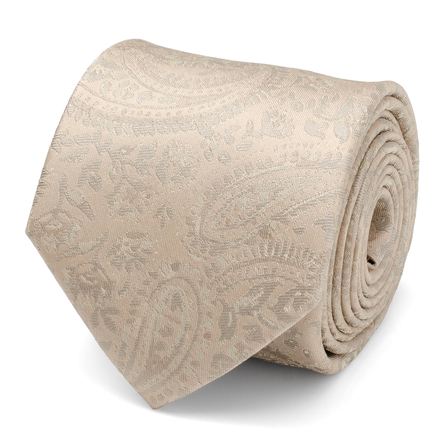 Champagne Paisley Men's Tie Image 1