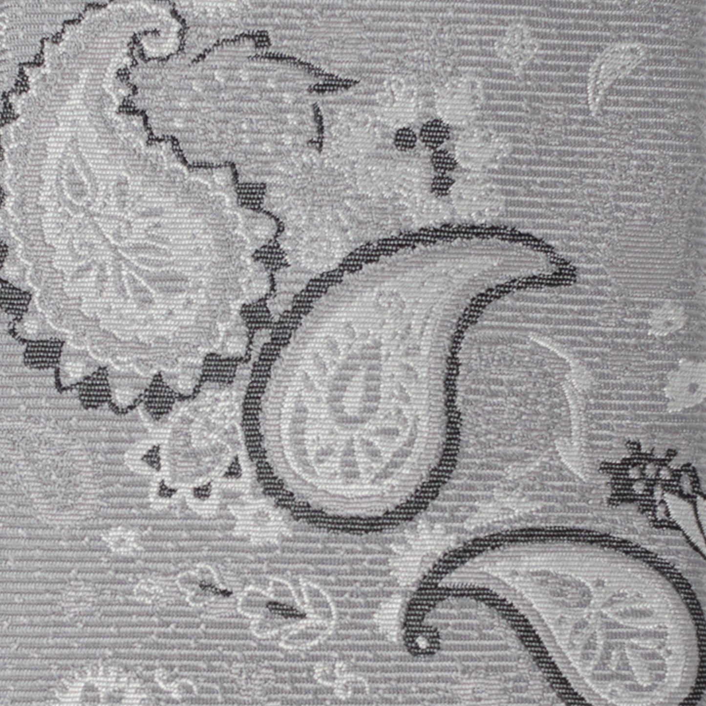 Gray Paisley Men's Tie Image 4