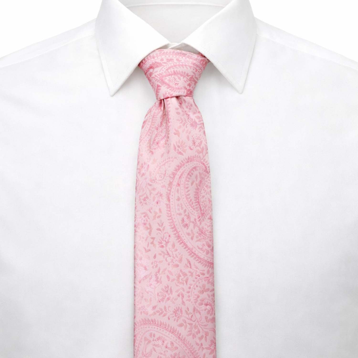 Blush Paisley Men's Tie Image 2