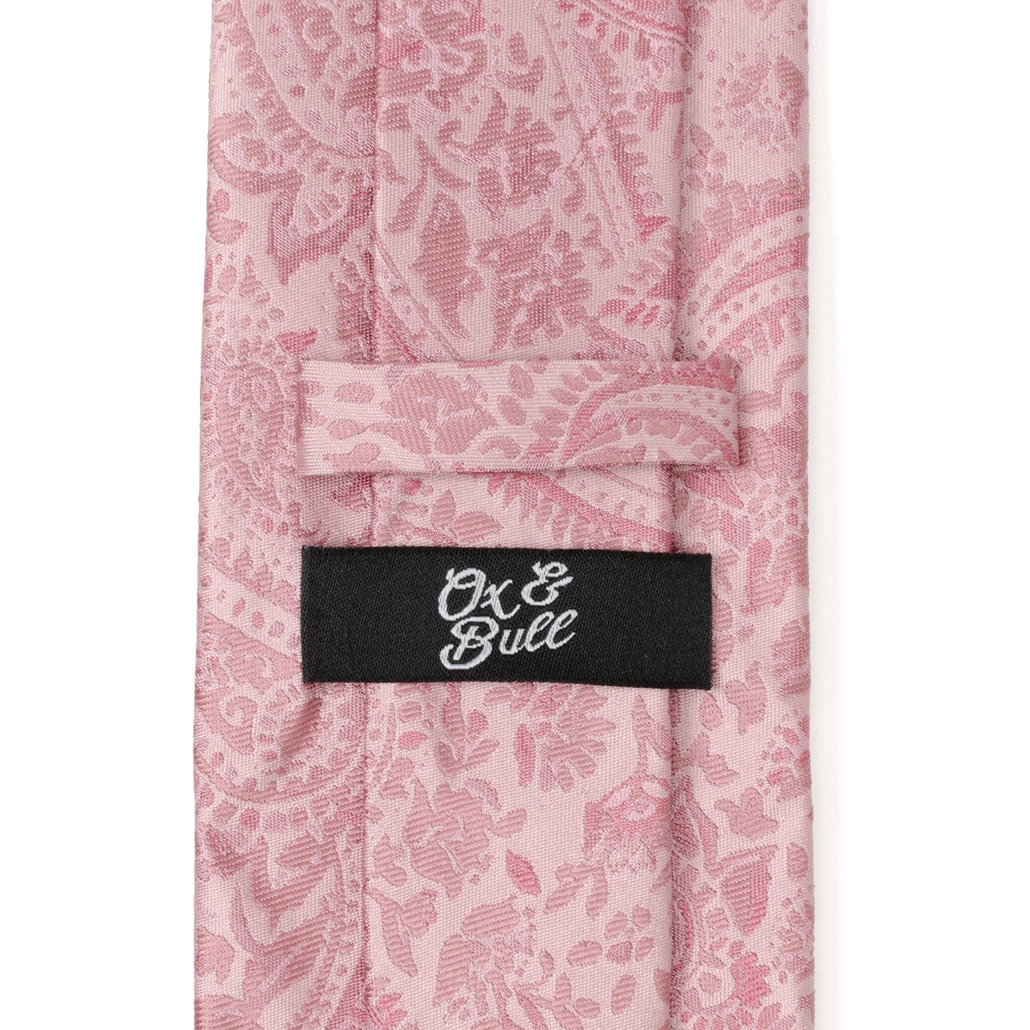 Blush Paisley Men's Tie Image 5