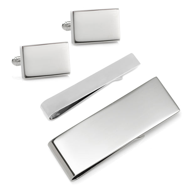 Engravable Rectangle Infinity 3-Piece Gift Set Image 1