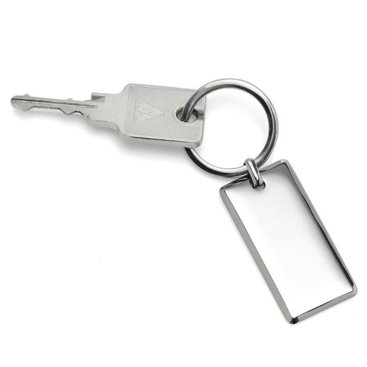 Rectangle Engraveable Stainless Steel Key Chain Image 3