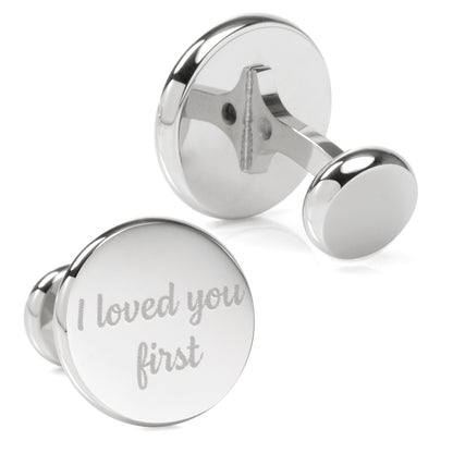 I Loved You First Custom Photo Cufflinks Image 2