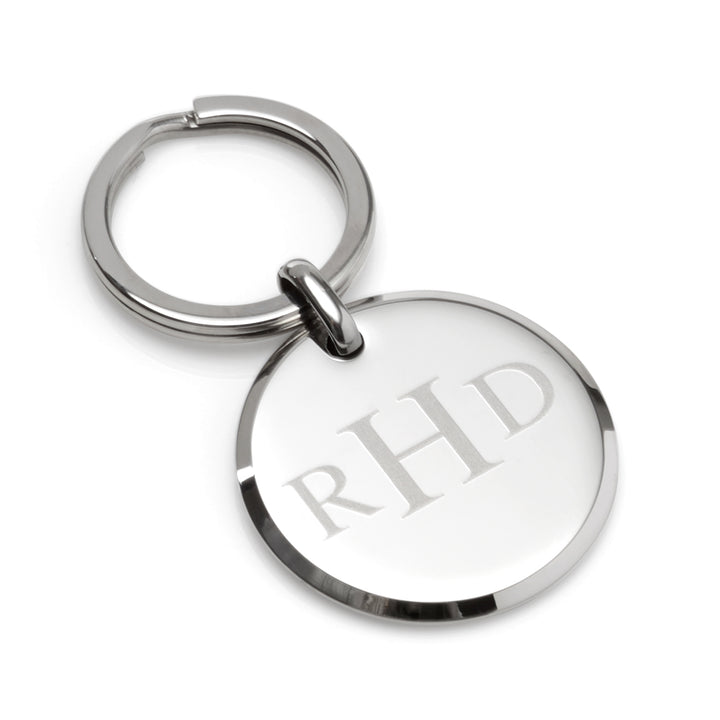 Round Engraveable Stainless Steel Key Chain Image 4