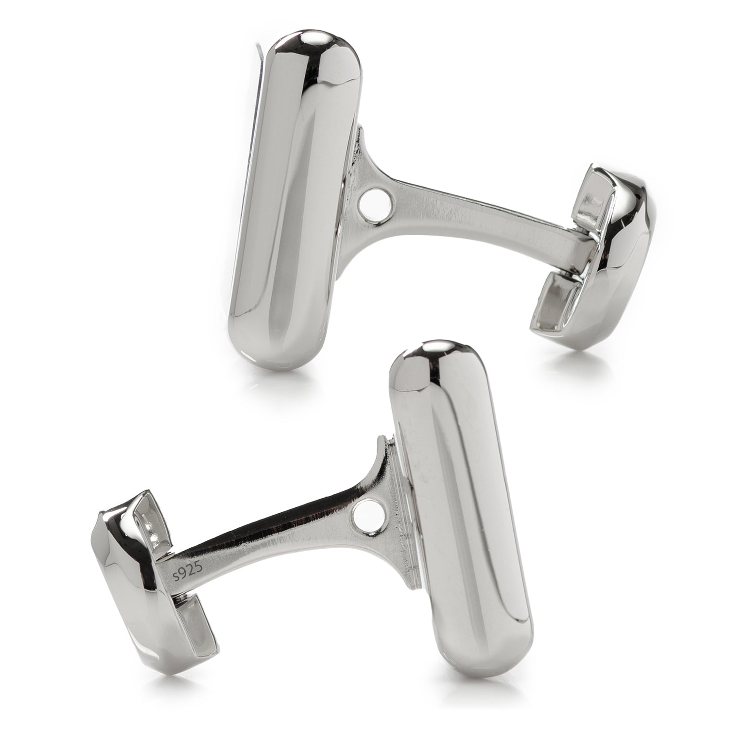 Sterling Silver and Lapis JFK Presidential Cufflinks Image 4