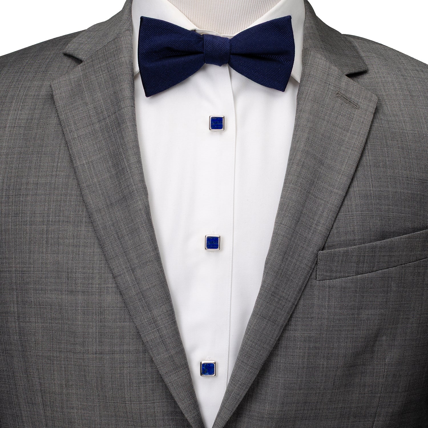 Sterling Silver and Lapis JFK Presidential 5-Stud Set Image 2