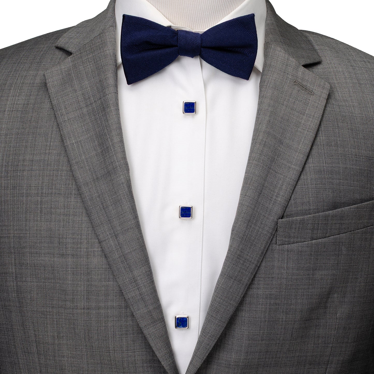 Sterling Silver and Lapis JFK Presidential 5-Stud Set Image 2