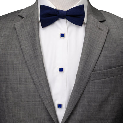 Sterling Silver and Lapis JFK Presidential 5-Stud Set Image 2