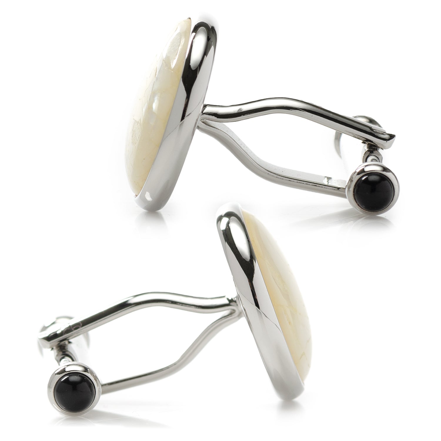 Sterling Mosaic Mother of Pearl Cufflinks Image 5
