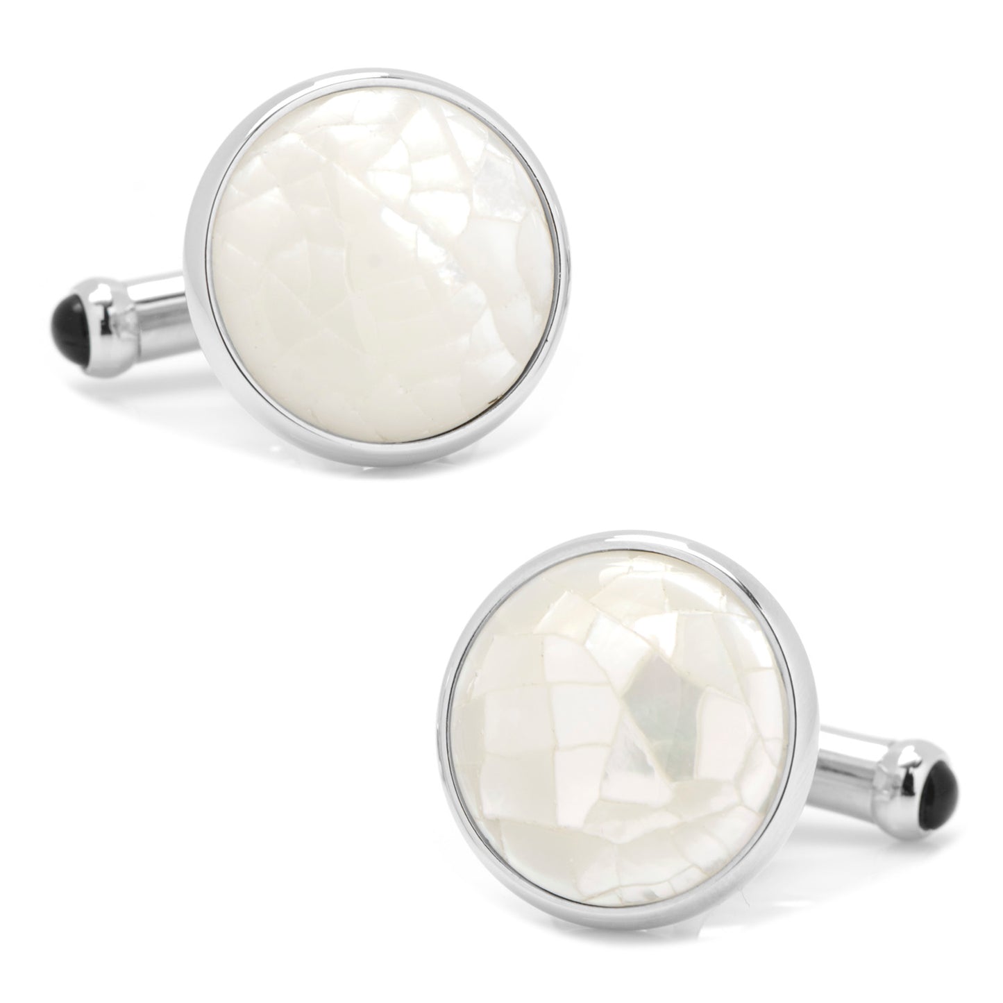 Sterling Mosaic Mother of Pearl Cufflinks Image 1
