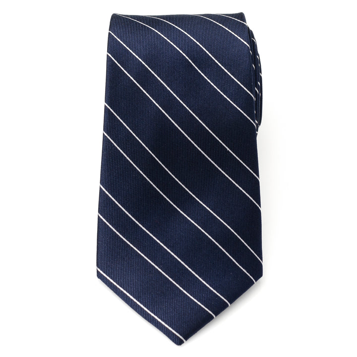 Classic Navy Stripe Men's Tie Image 3