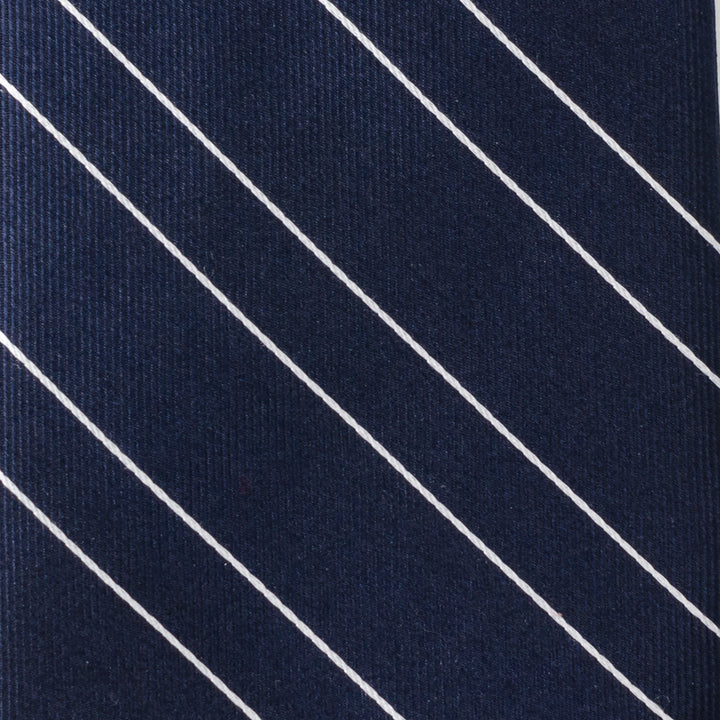 Classic Navy Stripe Men's Tie Image 4