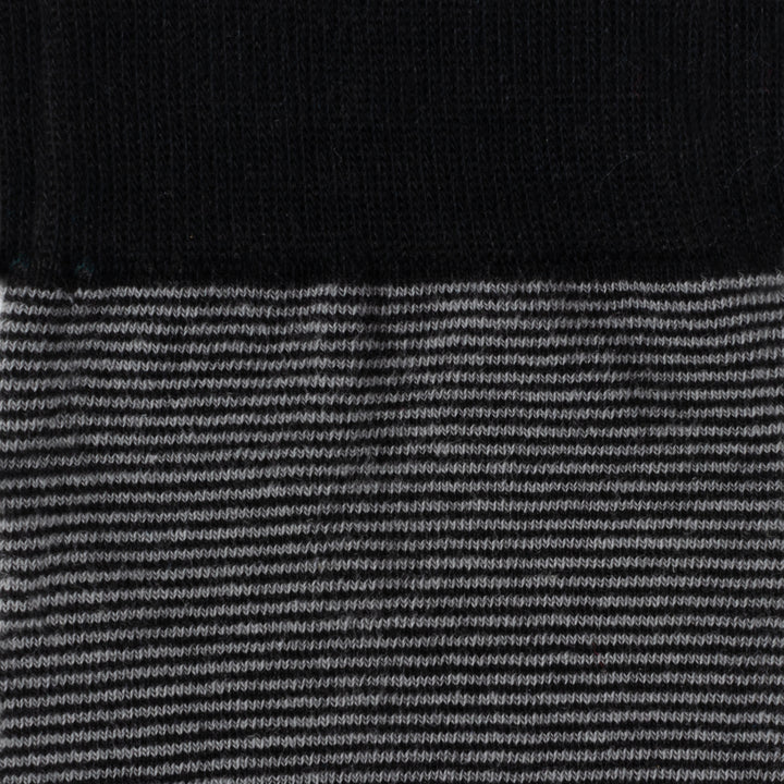 Striped Gray Black Men's Socks Image 3