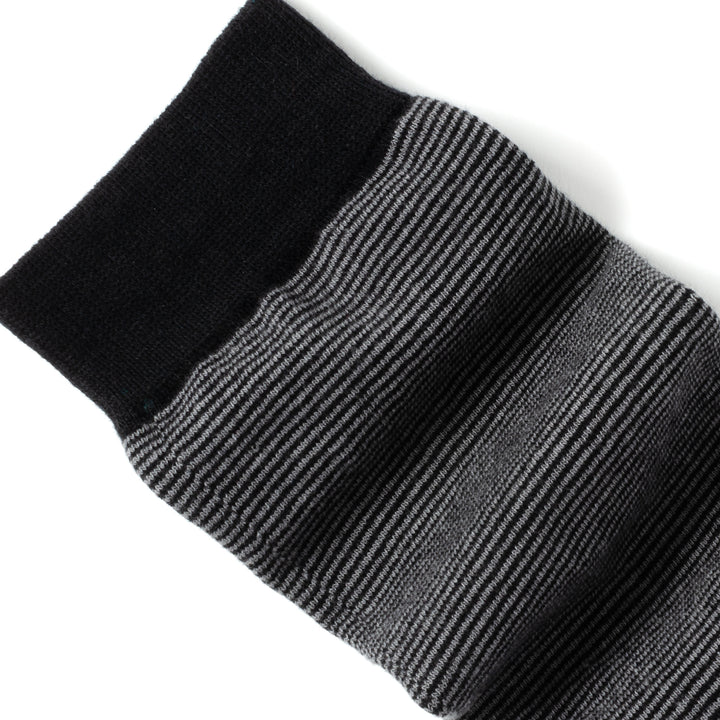 Striped Gray Black Men's Socks Image 4