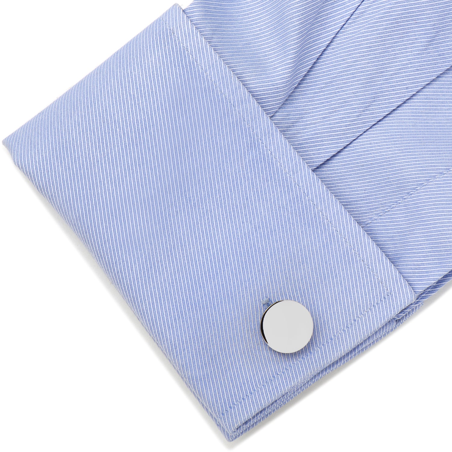 Stainless Steel Engravable Bar Necklace and Cufflinks Gift Set Image 7