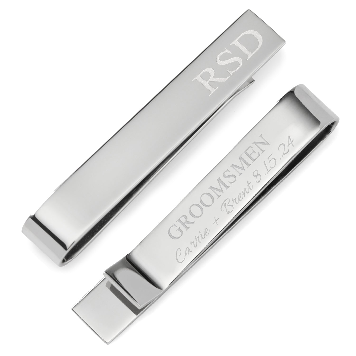 Wedding Party Engravable Tie Bar Image 8