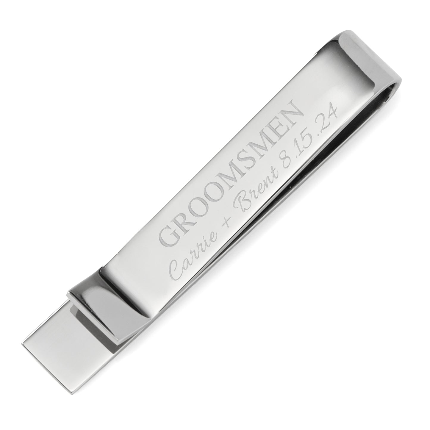 Wedding Party Engravable Tie Bar Image 9