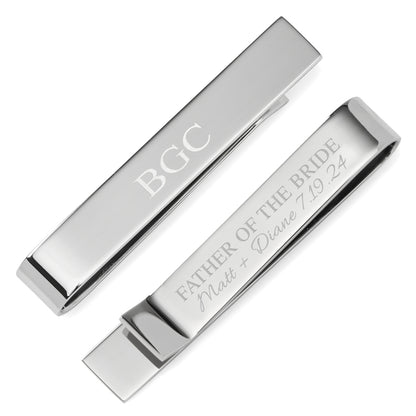 Wedding Party Engravable Tie Bar Image 1