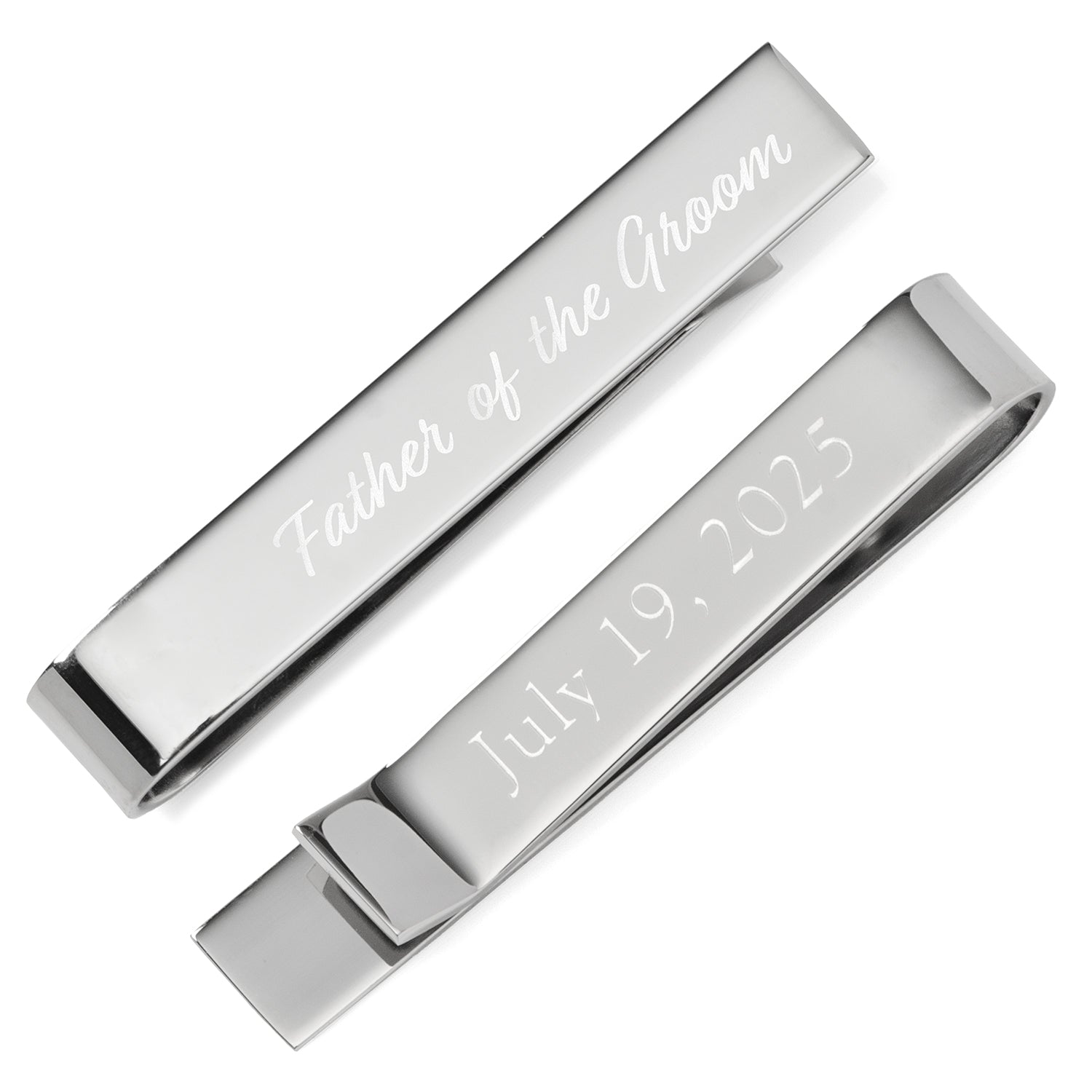 Wedding Title Engravable Tie Bar Image 8