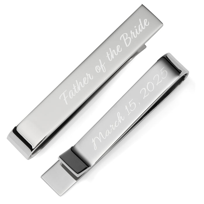 Wedding Title Engravable Tie Bar