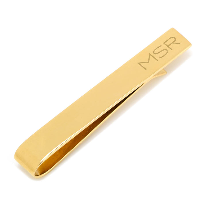 Gold Plated Stainless Steel Engravable Tie Bar Image 4