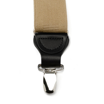 Tan Clip Suspenders Image 5