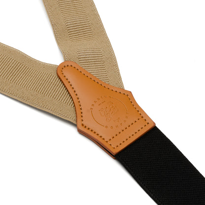 Tan Clip Suspenders Image 6