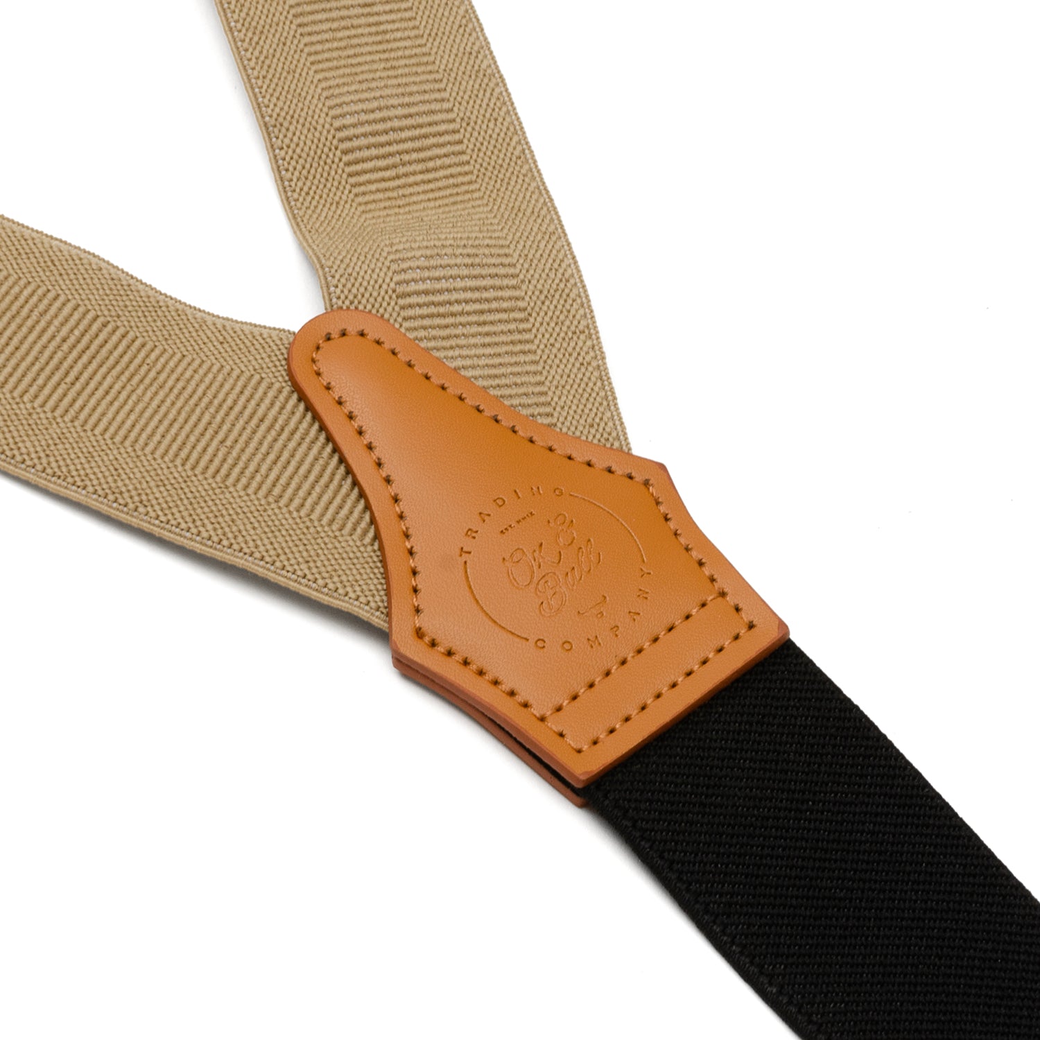 Tan Clip Suspenders Image 6