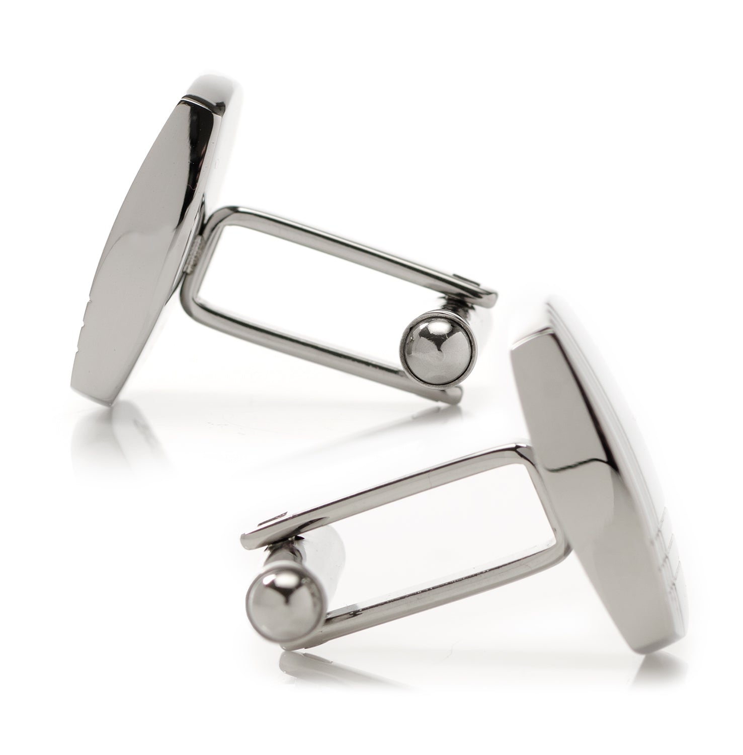 Sterling Silver Tartan Plaid Cufflinks Image 4