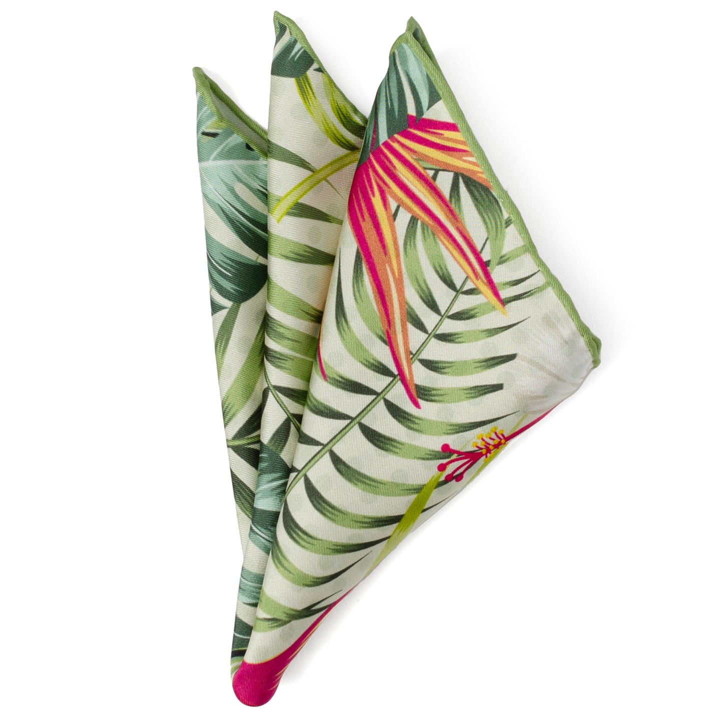 Tropical Leaf Multi Pocket Square Image 4