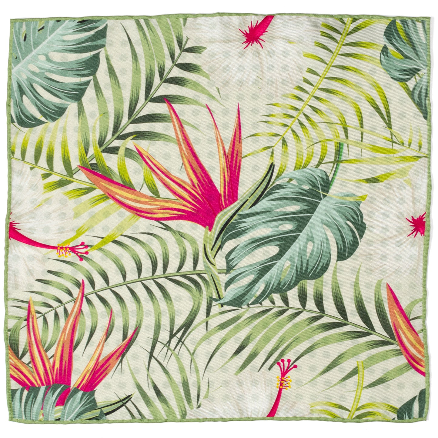 Tropical Leaf Multi Pocket Square Image 1