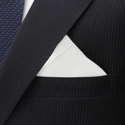 White Silk Pocket Square Image 4