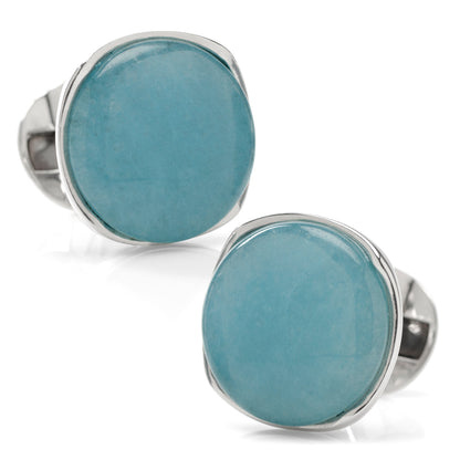 Sterling Classic Formal Aquamarine Cufflinks Image 1