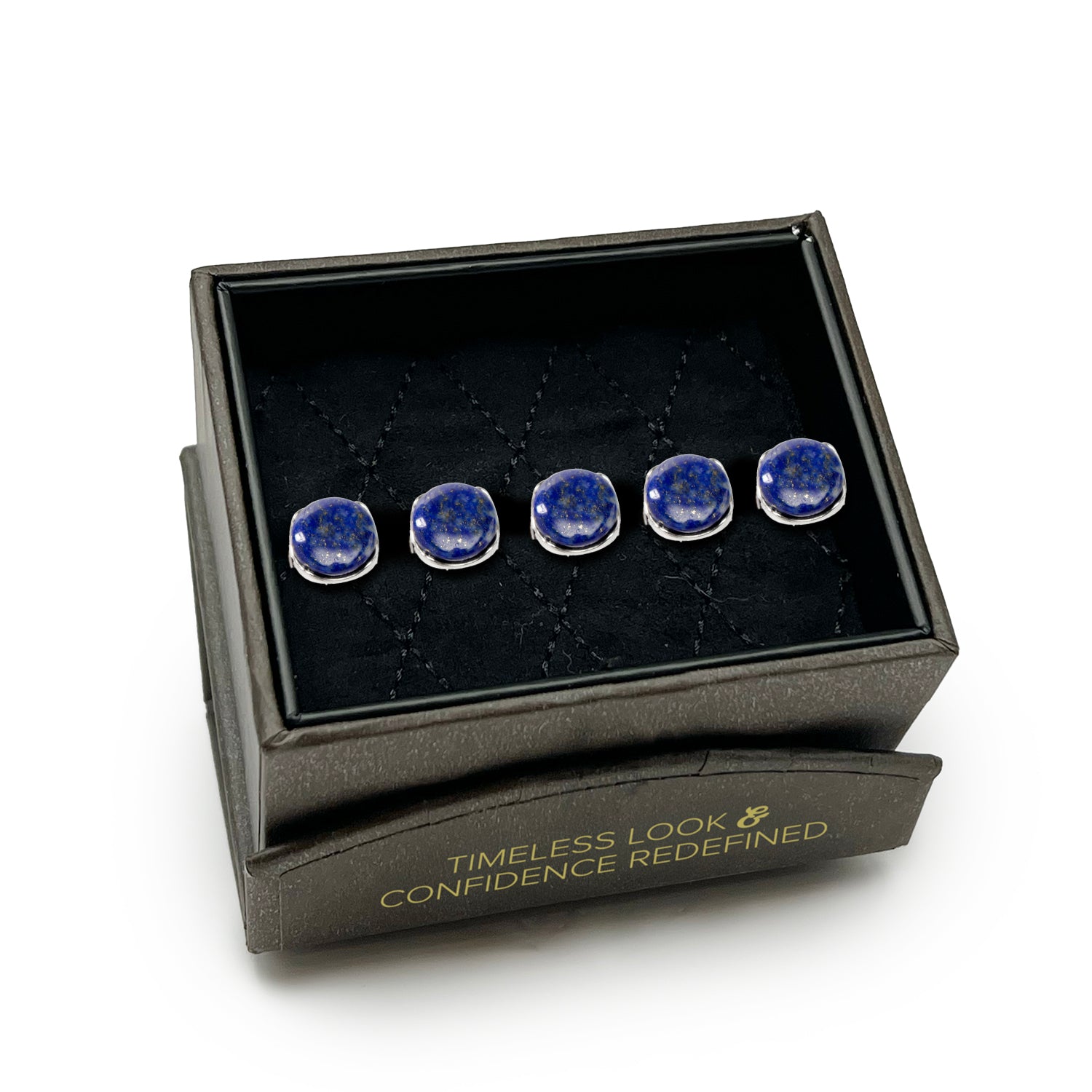 Sterling Silver Classic Formal Lapis Studs Image 5