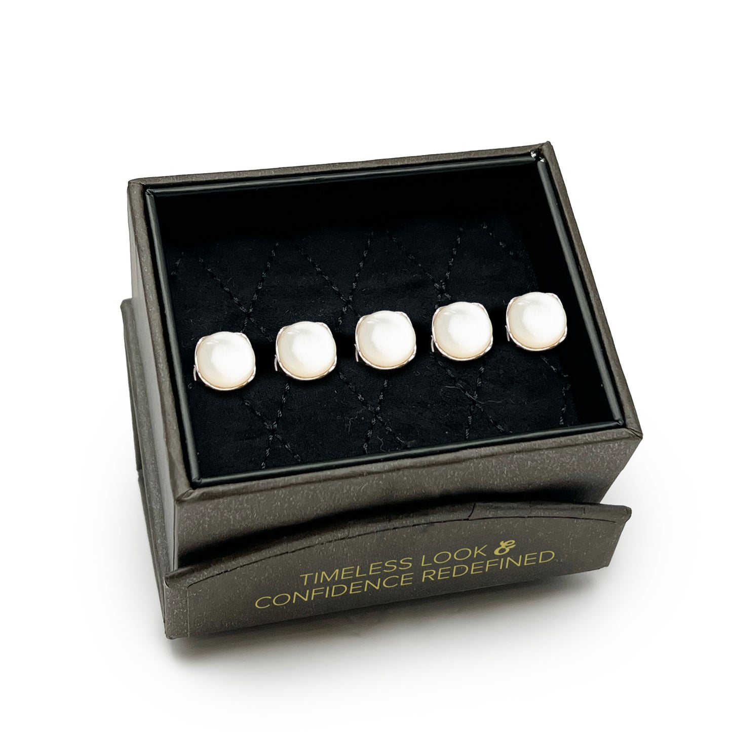 Sterling Silver Classic Formal Mother of Pearl Studs Image 5