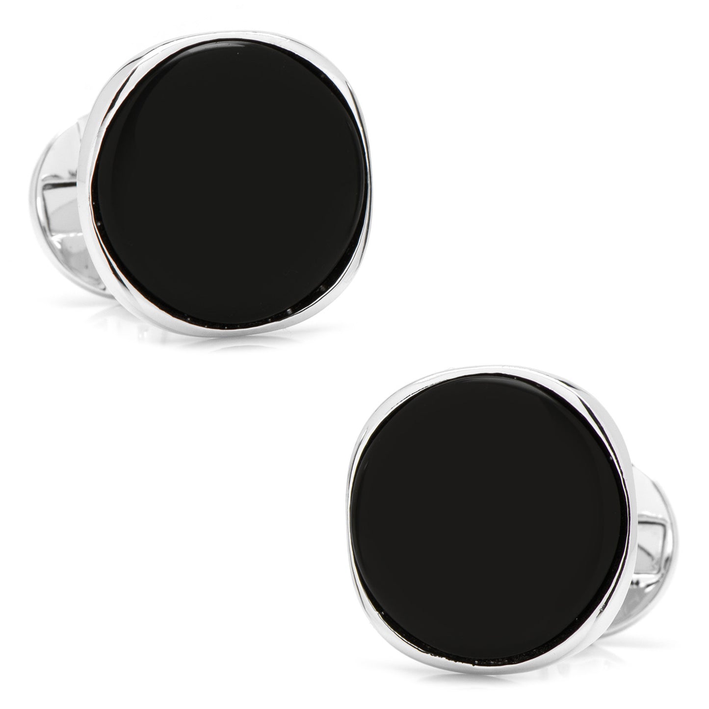 Sterling Silver Classic Formal Onyx Stud Set Image 3