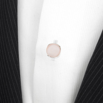 Sterling Silver Classic Formal Pink Mother of Pearl Studs Image 4