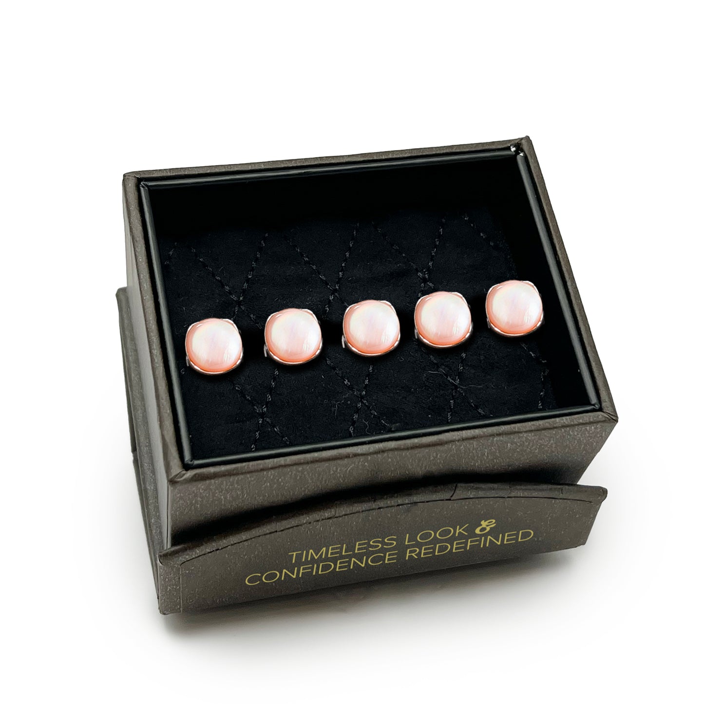 Sterling Silver Classic Formal Pink Mother of Pearl Studs Image 5