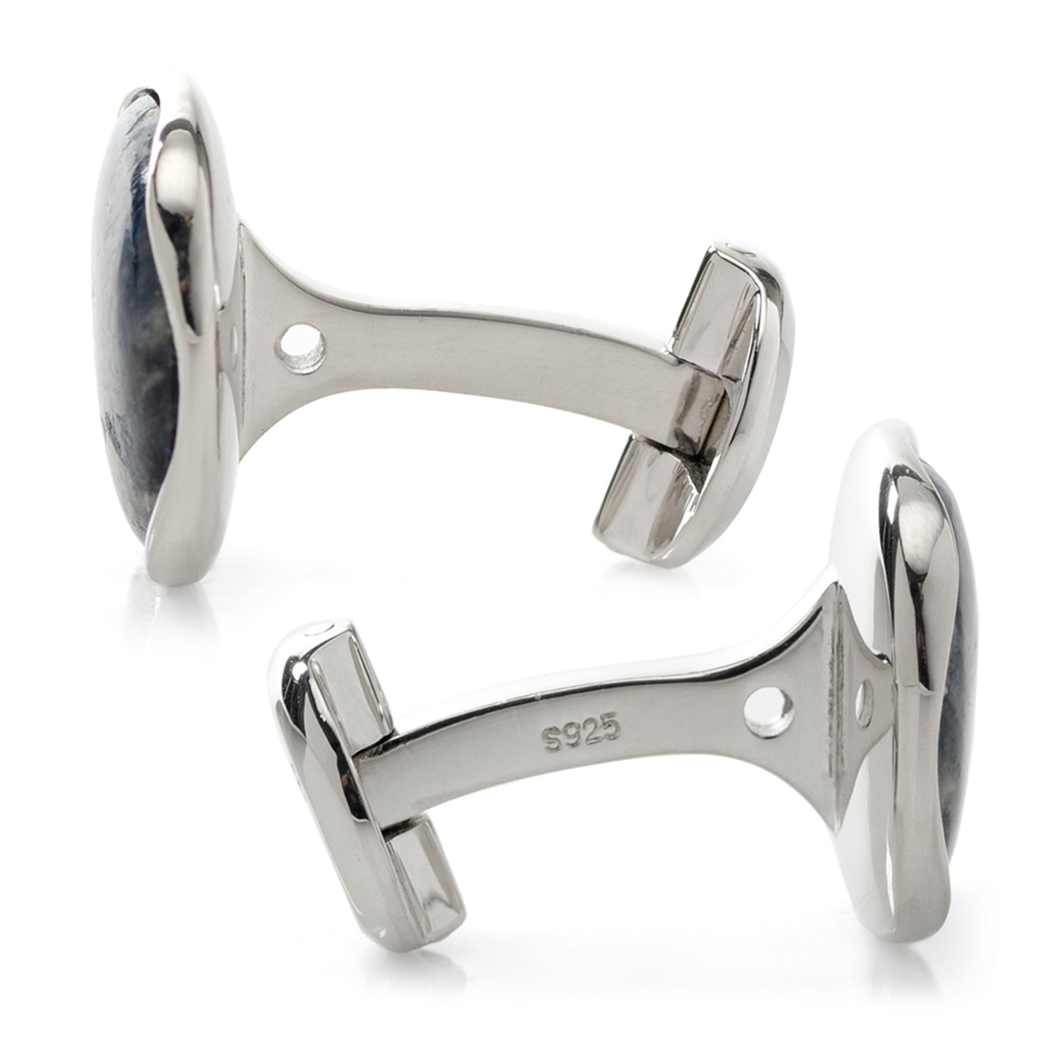 Sterling Silver Classic Formal Pietersite Cufflinks Image 4