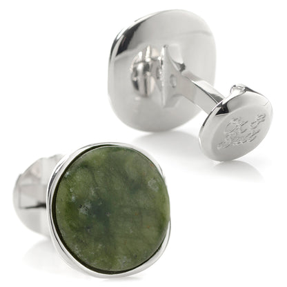 Seraphinite Stone Sterling Silver Cufflinks Image 2