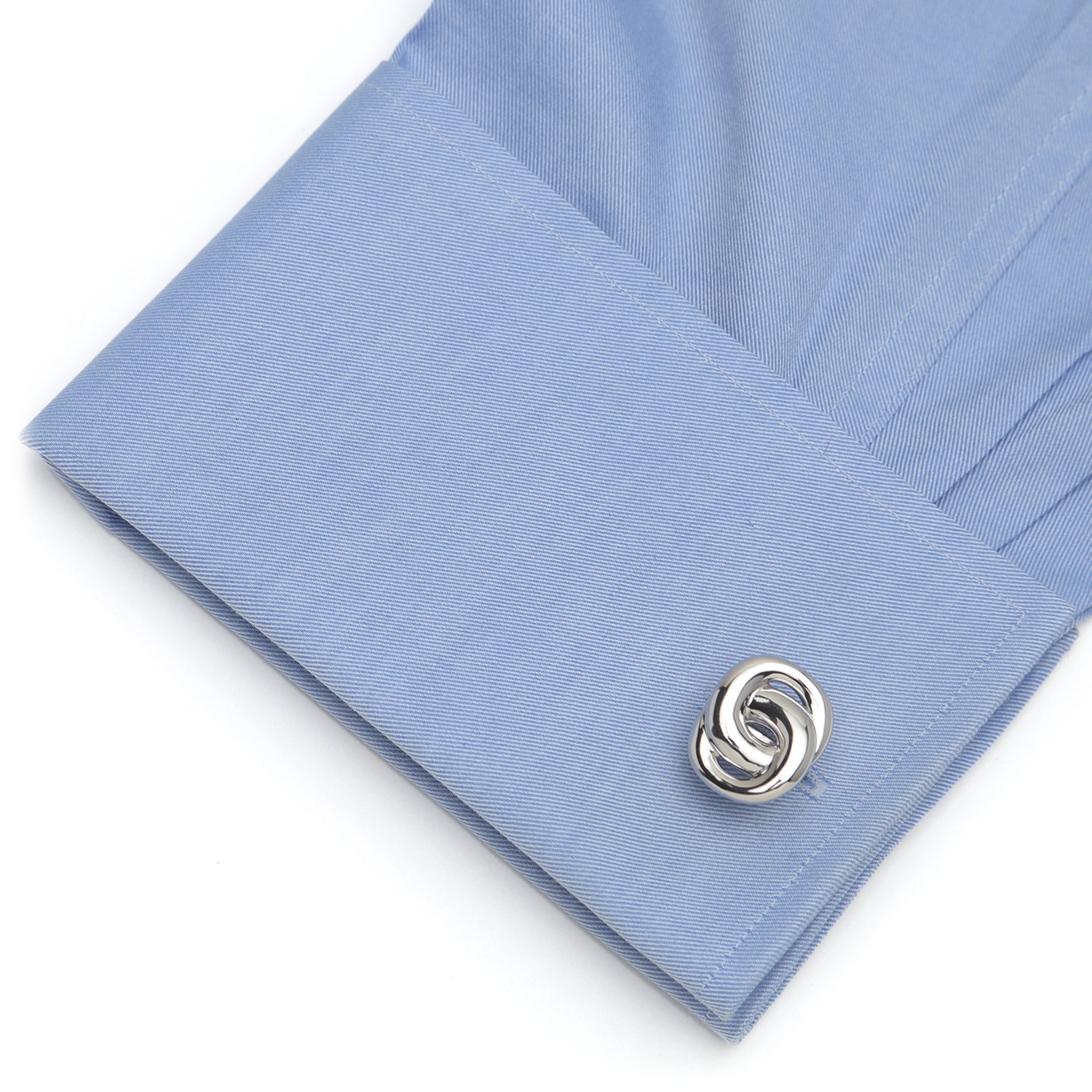 Modern Infinity Sterling Silver Cufflinks Image 4