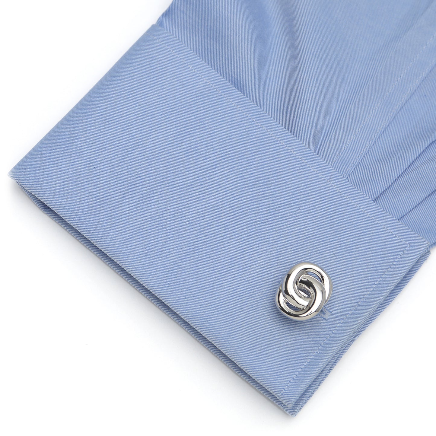 Modern Infinity Sterling Silver Cufflinks Image 4