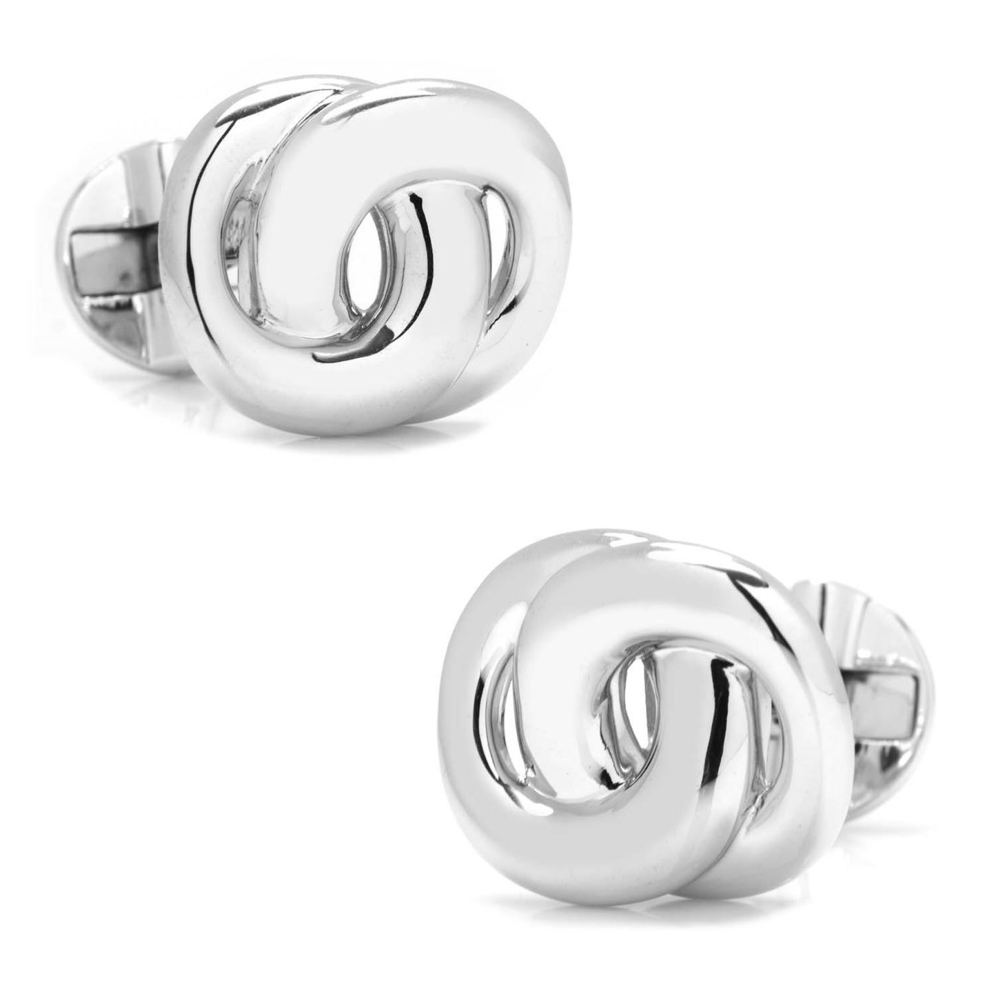 Modern Infinity Sterling Silver Cufflinks Image 1