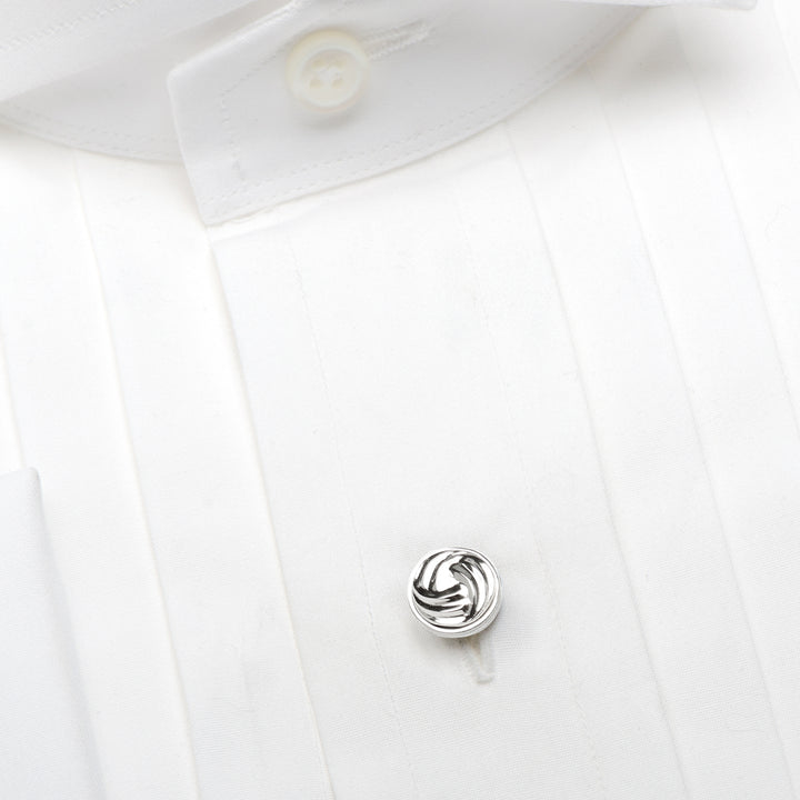 Modern Knot Sterling Silver Studs Image 3